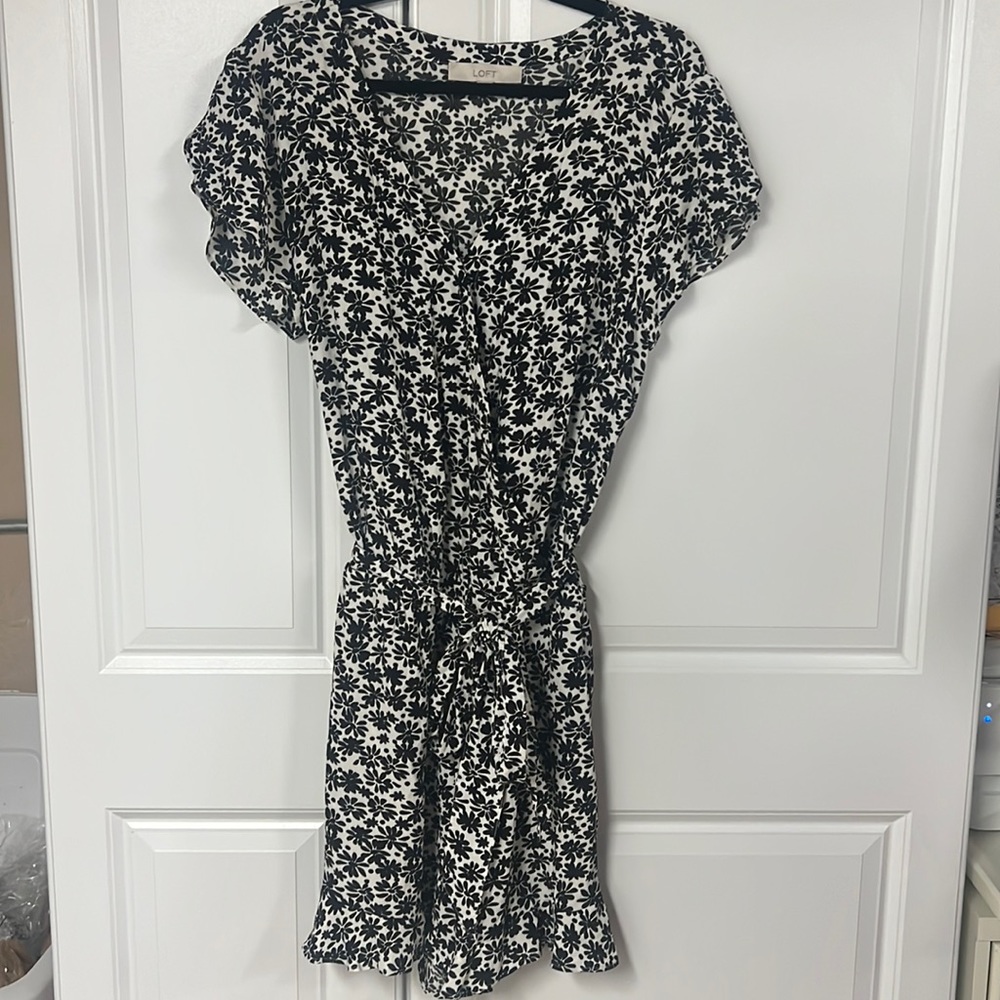 Loft Black & White Romper